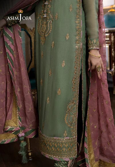 Styleloft.pk ASIM JOFA EMBROIDERED CHIFFON 3 PCS SUIT-AJJM-19 3 PIECE