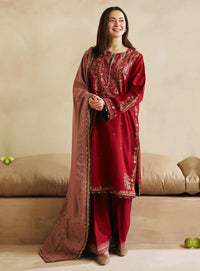Styleloft.pk Coco By Zara Shah Jahan Embroidered Dhanak Unstitched 3-Piece Suit-Premium Winter Collection 3 PIECE