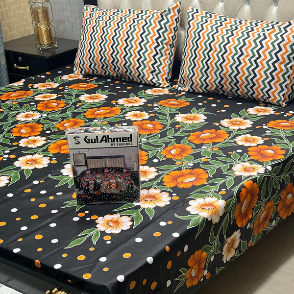 Styleloft.pk Gul Ahmed Premium Cotton King Size Bedsheet bed sheets