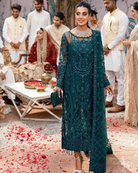 Styleloft.pk Maria B Embroidered Organza Collection 2023 Unstitched 3 Piece Suit 3 PIECE