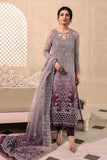 Styleloft.pk Maria B  Organza Collection 3Piece Unstitched Suit- Plum BD-2605 3 PIECE