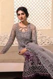 Styleloft.pk Maria B  Organza Collection 3Piece Unstitched Suit- Plum BD-2605 3 PIECE