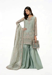Styleloft.pk MARIA B SOFT ORGANZA HEAVILY EMBROIDERY DRESS 3 PIECE UNSTITCHED 3 PIECE