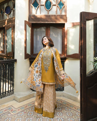 Styleloft.pk Sapphire Embroidered Dhanak Unstitched 3-Piece - Stylish Winter Wear 3 PIECE