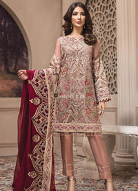 STYLE LOFT.PK Jazmin Embroidered Chiffon Unstitched 3 Piece Suit JZ19E 5 CYRA
