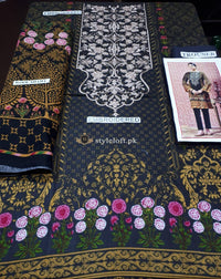 STYLE LOFT.PK Kayseria Embroidered Linen Collection Unstitched 3 Piece Suit KS19-1A