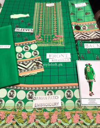 STYLE LOFT.PK Khaadi Winter Vibe Collection 2019 – CI19502 Green 3Pc Suit