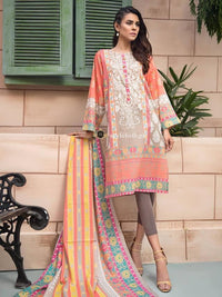 STYLE LOFT.PK LimeLight Linen Collection 2019 Volume 2 Unstitch Suit UO1389