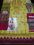 STYLE LOFT.PK Maria B MPrints Embroidered Linen Unstitched 3 Piece Suit MBP19K-1A