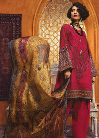 STYLE LOFT.PK Maria.B MPrints Fall Winter 2019 - Unstitched 3PC Linen Suit MPT-712-A