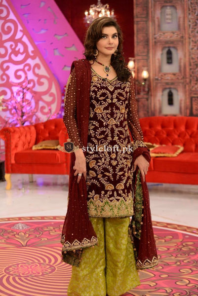 Nida Yasir Embroidered Lawn Collection 3Pc Celebrity Suit