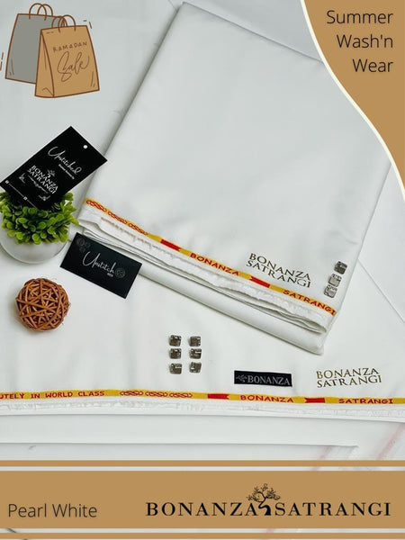 Styleloft.pk Bonanza Satrangi Wash n Wear Unstitched Suit for Men's 2 PIECE