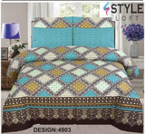 Styleloft.pk D-653 Premium Cotton King Bedsheet bed sheests