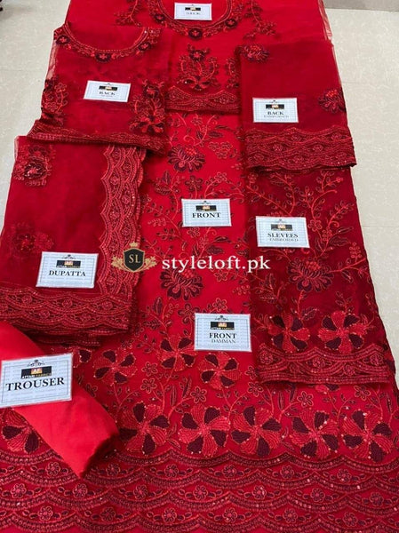 Styleloft.pk Maryam Hussain Luxery Net Collection 3 PIECE