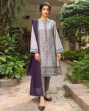 Jazmin Unstitched Heavy Embroidered Lawn 3Pc Suit