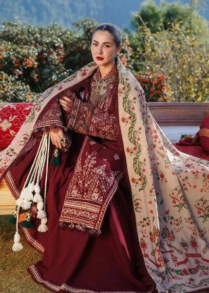 Bareeze Unstitched Heavy Embroidered Lawn 3Pc Suit