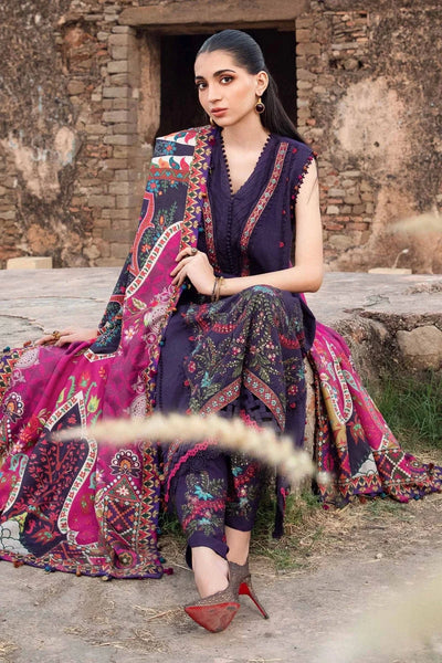 Maria B Unstitched Heavy Embroidered Lawn 3Pc Suit