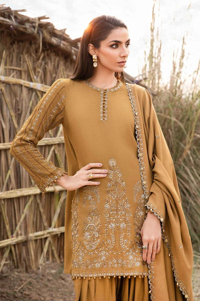 Maria B Unstitched Heavy Embroidered Lawn 3Pc Suit