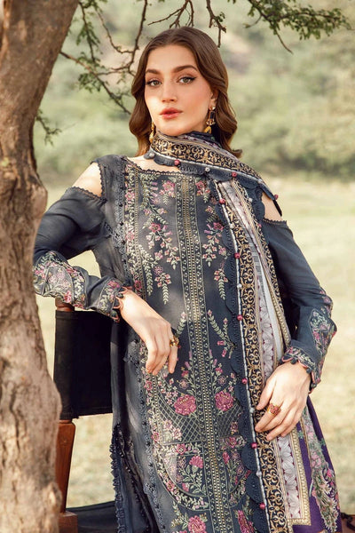 Maria B Unstitched Heavy Embroidered Lawn 3Pc Suit