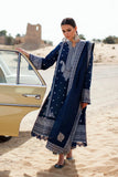 Zaha Unstitched Embroidered Lawn 3Pc Suit