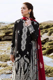 Zaha Unstitched Embroidered Lawn 3Pc Suit