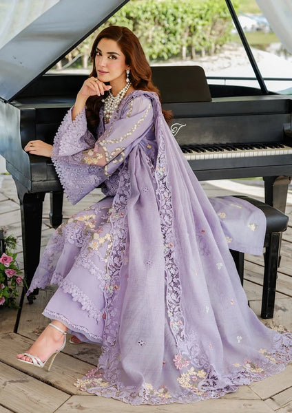 anayanoor Elaf Unstitched Embroidered Lawn 3Pc Suit 3PC