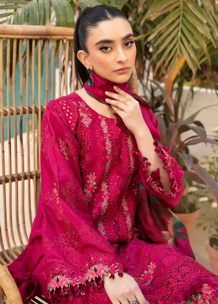 anayanoor Elaf Unstitched Embroidered Lawn 3Pc Suit 3PC