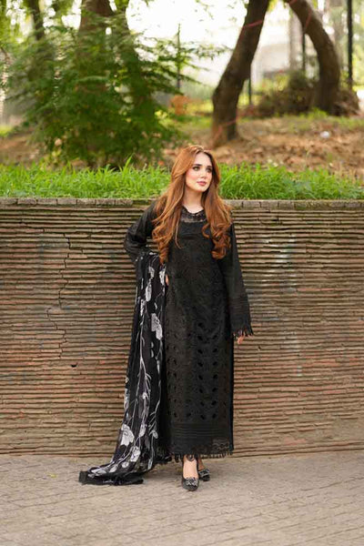 anayanoor Grace Unstitched Embroidered Lawn 3Pc Suit 3PC