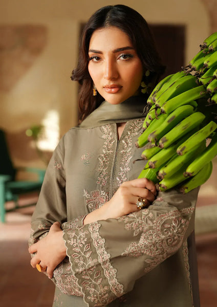 anayanoor Iznik Unstitched Embroidered Lawn 3Pc Suit 3PC