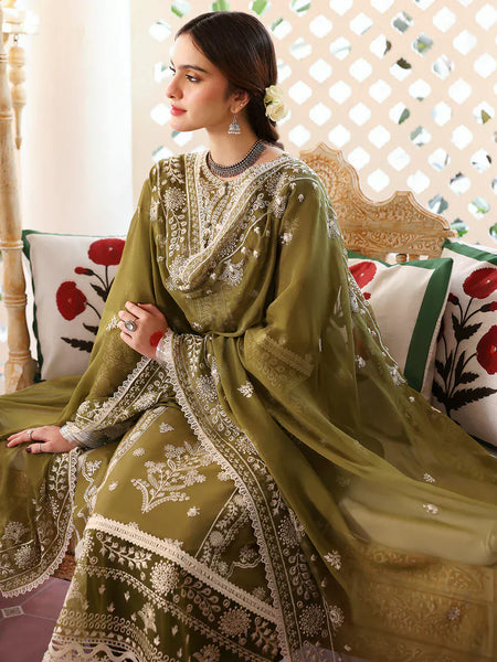 anayanoor Mahnur Unstitched Embroidered Lawn 3Pc Suit 3PC