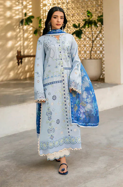 anayanoor Roheenaz Unstitched Embroidered Lawn 3Pc Suit 3PC