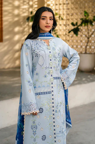 anayanoor Roheenaz Unstitched Embroidered Lawn 3Pc Suit 3PC