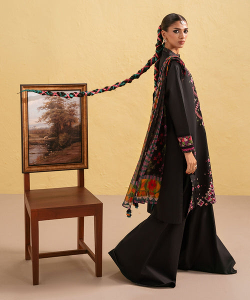 anayanoor Sapphire Unstitched Embroidered Lawn 3Pc Suit 3PC