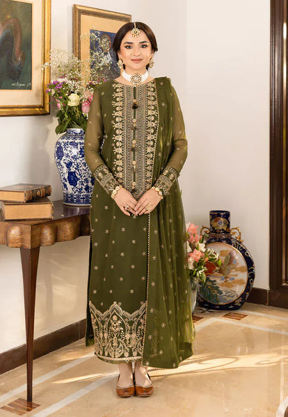anayanoor Unstitched Embroidered Lawn 3Pc Suit 3PC