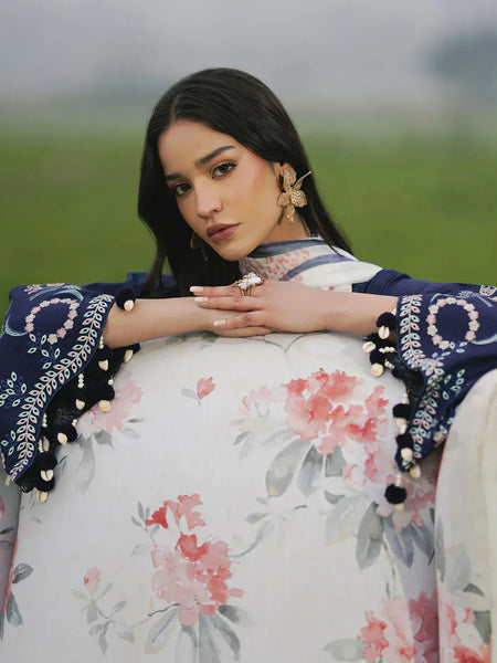 anayanoor Unstitched Embroidered Lawn 3Pc Suit 3PC