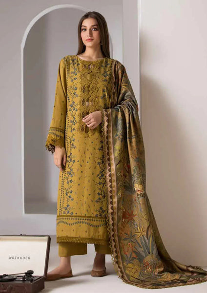 anayanoor Unstitched Embroidered Lawn 3Pc Suit 3PC