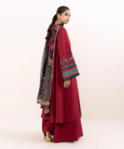 anayanoor Unstitched Embroidered Lawn 3Pc Suit 3PC