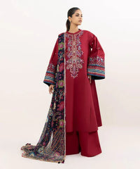 anayanoor Unstitched Embroidered Lawn 3Pc Suit 3PC