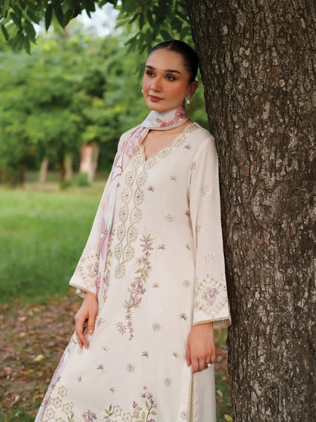 anayanoor Unstitched Embroidered Lawn 3Pc Suit 3PC