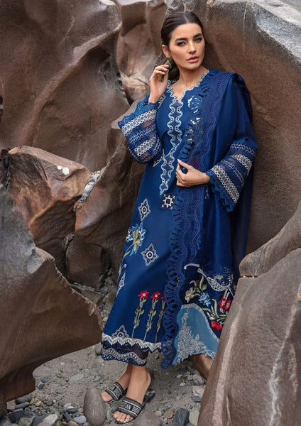 anayanoor Unstitched Embroidered Lawn 3Pc Suit 3PC