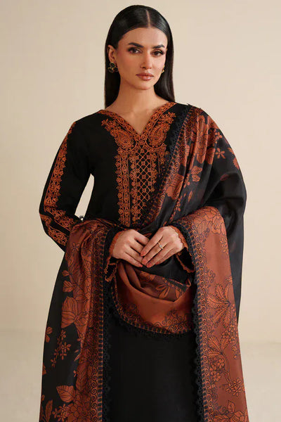 anayanoor Unstitched Embroidered Lawn 3Pc Suit 3PC