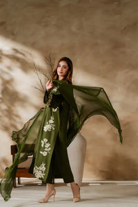 anayanoor Unstitched Embroidered Lawn 3Pc Suit 3PC