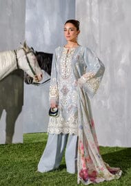 anayanoor Unstitched Embroidered Lawn 3Pc Suit 3PC