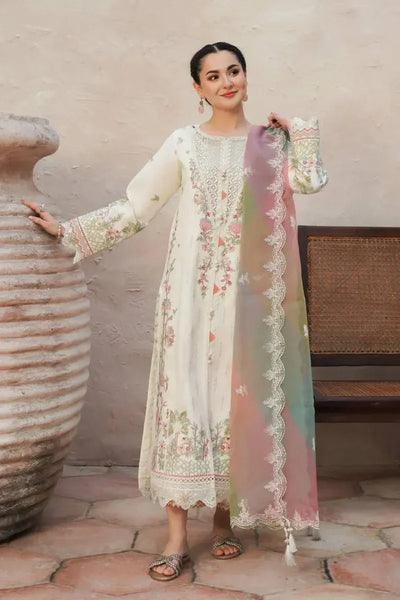 anayanoor Unstitched Embroidered Lawn 3Pc Suit 3PC