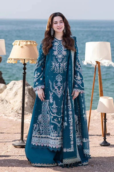 Qalamkar Unstitched Embroidered Lawn 3Pc Suit