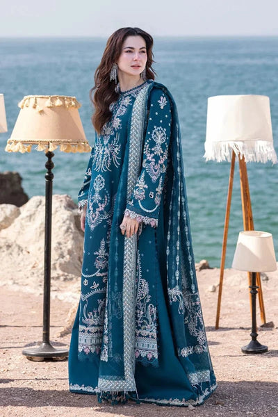 Qalamkar Unstitched Embroidered Lawn 3Pc Suit