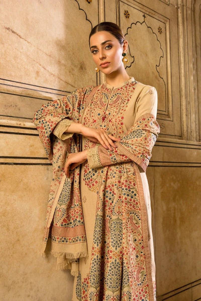 Bareeze Embroidered Dhanak Suit Unstitched 3 Piece For Women