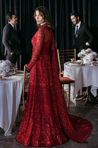 Styleloft.pk Afrozeh Net Embroidered Suit Unstitched 3 Piece ASOS-V1-05 Nirvana - Luxury Collection 3 PIECE