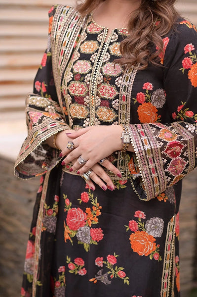 Styleloft.pk Aneela’s Signature Silk Embroidered Collection – 3 Piece 3 piece