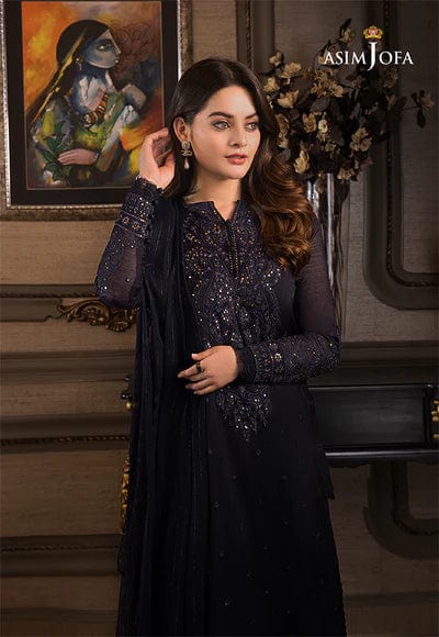 Styleloft.pk ASIM JOFA EMBROIDERED CHIFFON 3 PCS SUIT-AJIM-04 3 PIECE